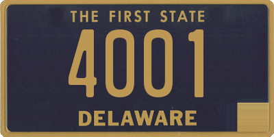 DE license plate 4001