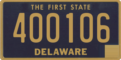 DE license plate 400106