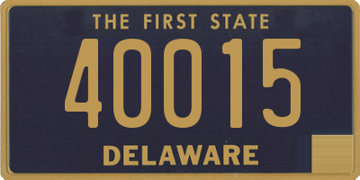 DE license plate 40015