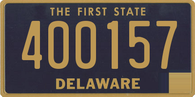 DE license plate 400157