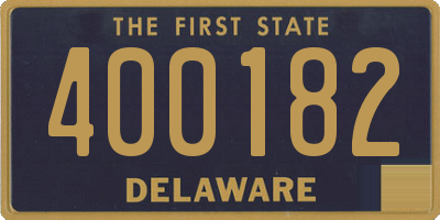 DE license plate 400182