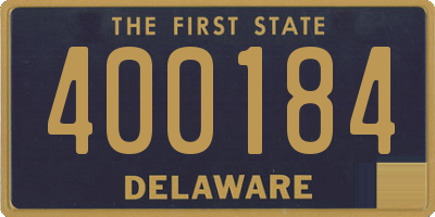 DE license plate 400184