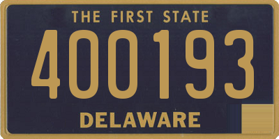 DE license plate 400193