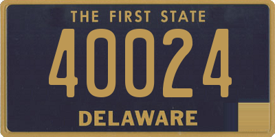 DE license plate 40024