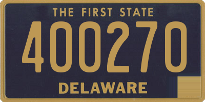 DE license plate 400270