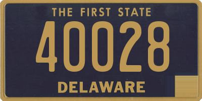 DE license plate 40028