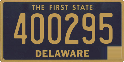 DE license plate 400295