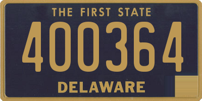 DE license plate 400364
