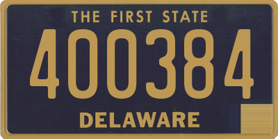 DE license plate 400384