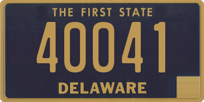 DE license plate 40041