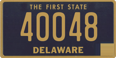 DE license plate 40048