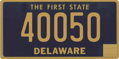 DE license plate 40050