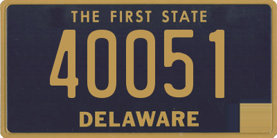 DE license plate 40051