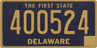 DE license plate 400524