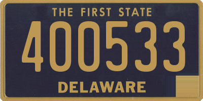 DE license plate 400533
