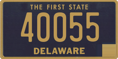 DE license plate 40055