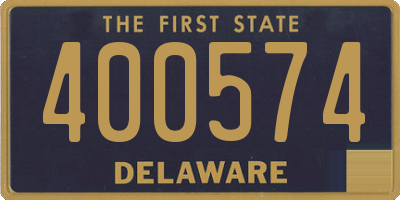 DE license plate 400574