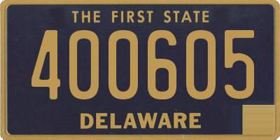 DE license plate 400605