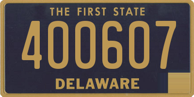 DE license plate 400607