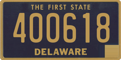 DE license plate 400618