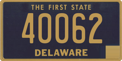DE license plate 40062