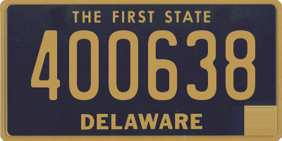 DE license plate 400638