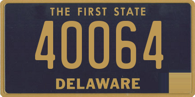 DE license plate 40064