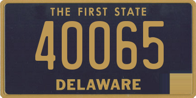 DE license plate 40065