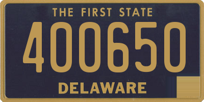 DE license plate 400650