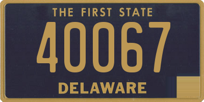 DE license plate 40067