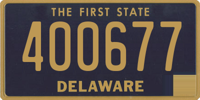 DE license plate 400677
