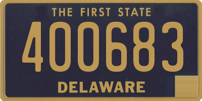 DE license plate 400683