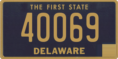 DE license plate 40069