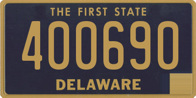 DE license plate 400690