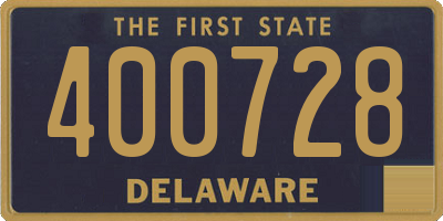 DE license plate 400728