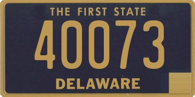 DE license plate 40073