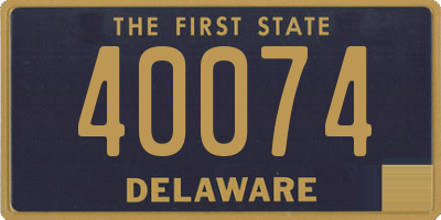 DE license plate 40074