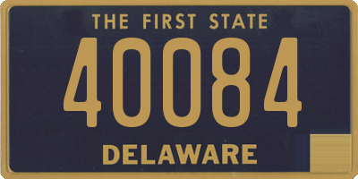 DE license plate 40084