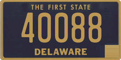 DE license plate 40088