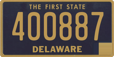 DE license plate 400887