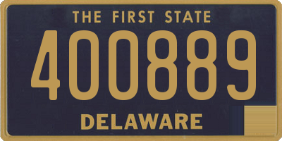 DE license plate 400889
