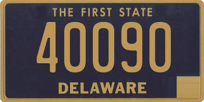 DE license plate 40090