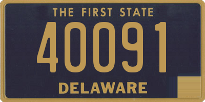 DE license plate 40091