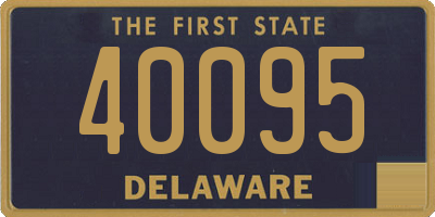 DE license plate 40095