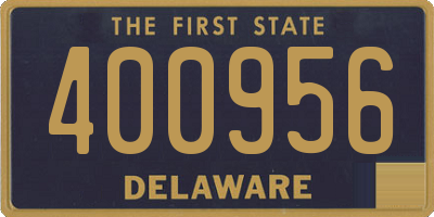 DE license plate 400956