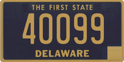 DE license plate 40099