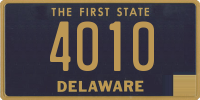 DE license plate 4010