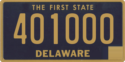 DE license plate 401000