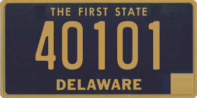 DE license plate 40101