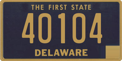 DE license plate 40104